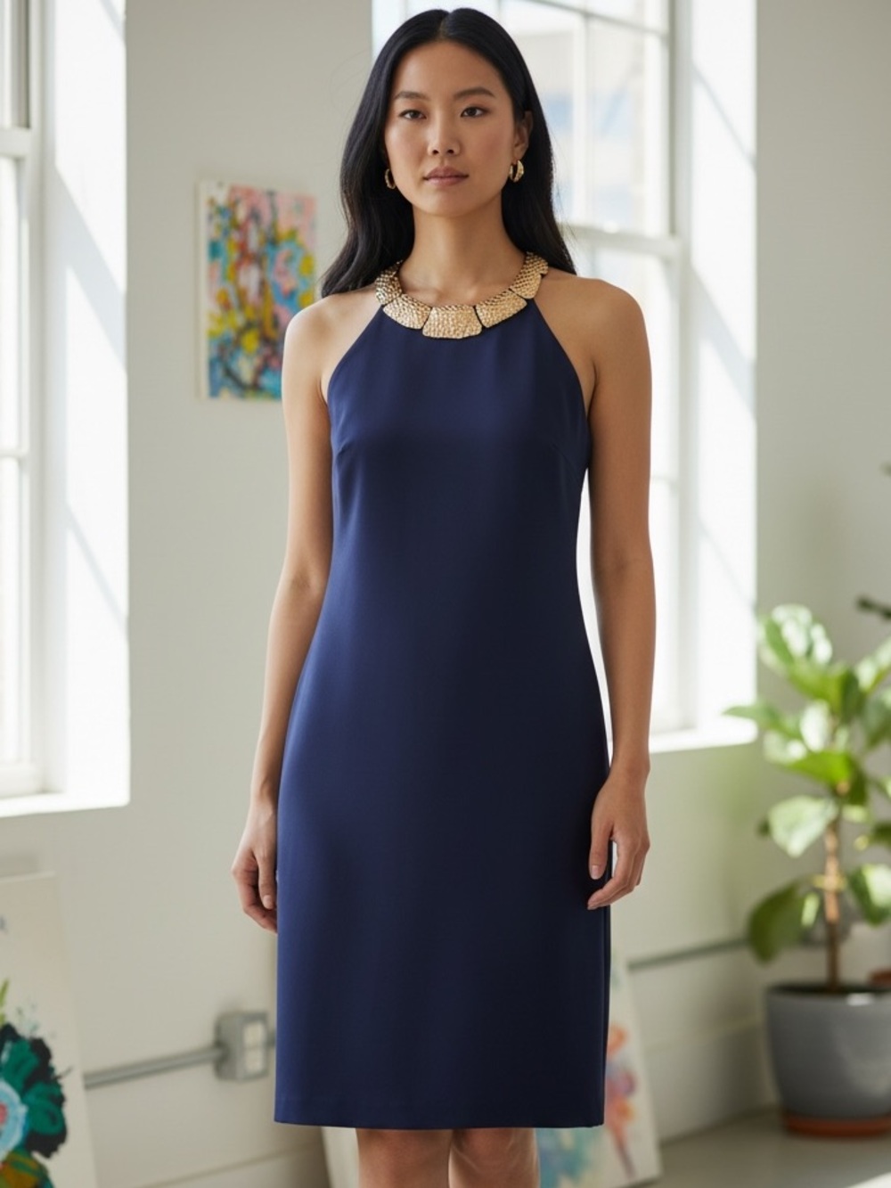 NWT Laundry By Shelli Segal Embellished Dress